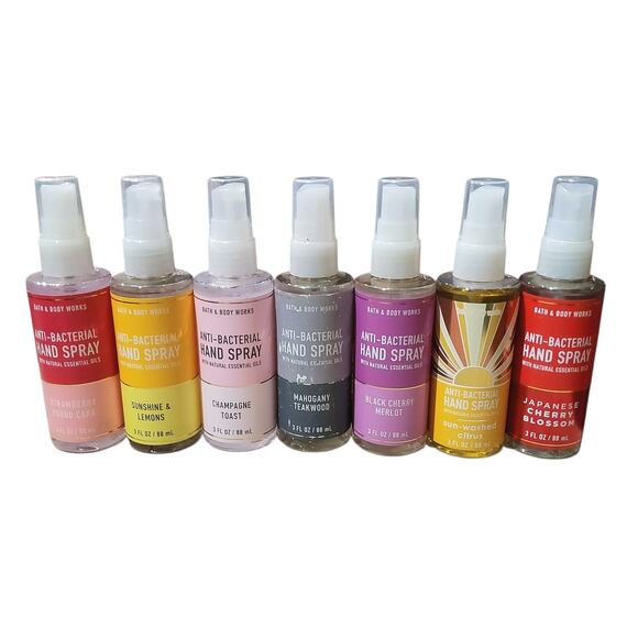 4 HAND SANITIZER 3 OZ. SPRAYS BY BATH & BODY WORKS THESE ARE THE LARGER BOTTLES! - Picture 1 of 3